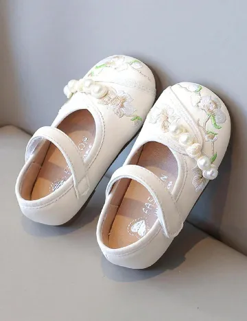 Pantofi Shein Kids, crem