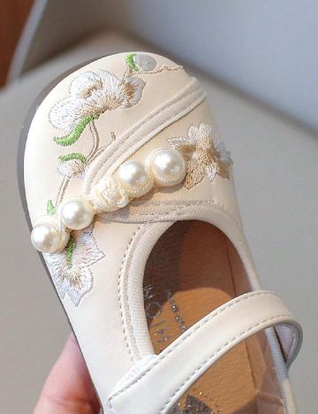 Pantofi Shein Kids, crem