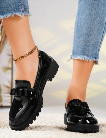 Mocasini SHEIN, negru