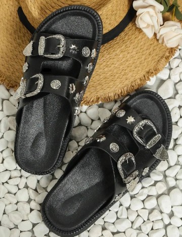 Slapi SHEIN, negru