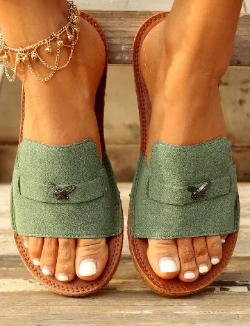 Slapi SHEIN, verde