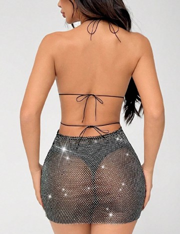 Rochie scurta SHEIN, argintiu