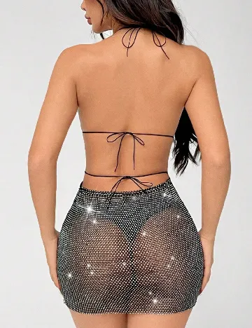 Rochie scurta SHEIN, argintiu