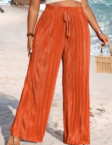 Pantaloni SHEIN CURVE, portocaliu