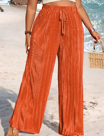 Pantaloni SHEIN CURVE, portocaliu