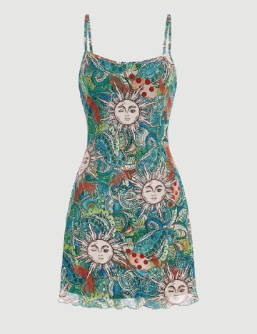 Rochie scurta SHEIN, verde