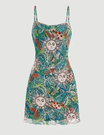 Rochie scurta SHEIN, verde