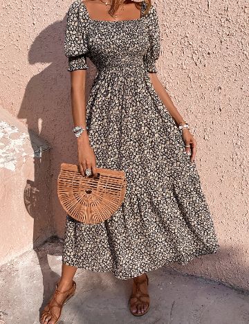 Rochie lunga SHEIN, floral print
