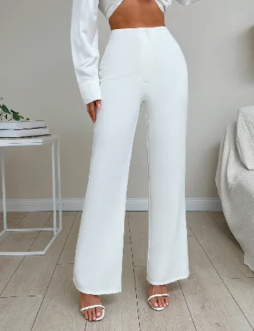 Pantaloni SHEIN, alb