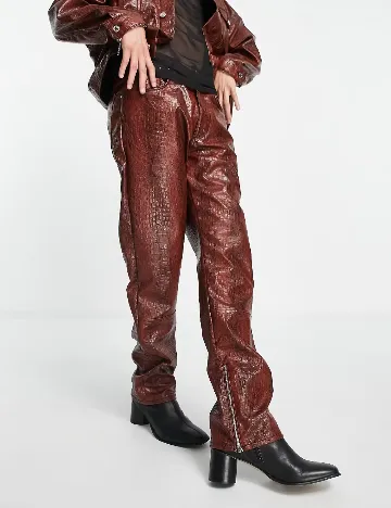 Pantaloni ASOS, maro