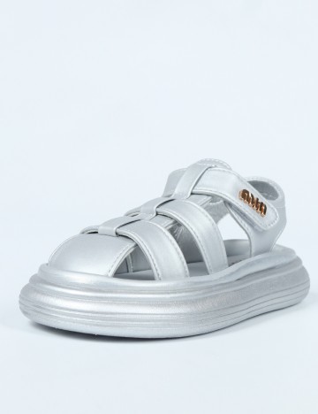 Sandale Shein Kids, gri