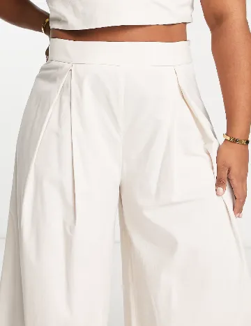 Pantaloni ASOS Curve, ecru