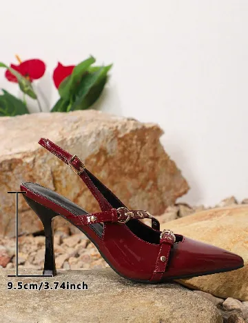 Pantofi SHEIN, visiniu