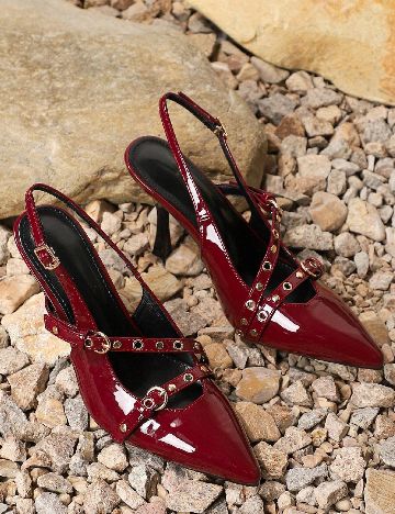 Pantofi SHEIN, visiniu