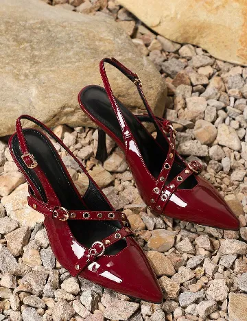 Pantofi SHEIN, visiniu