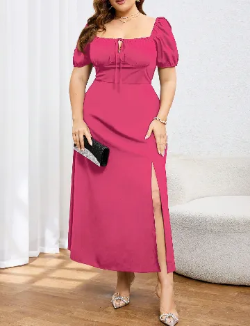 Rochie lunga SHEIN CURVE, roz