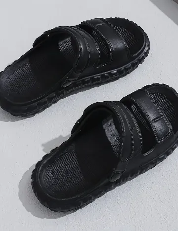 Slapi SHEIN, negru Negru