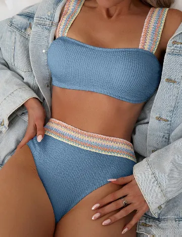 Costum de baie SHEIN, albastru