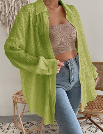 Camasa SHEIN, verde