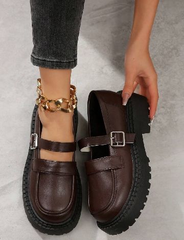 Mocasini SHEIN, maro