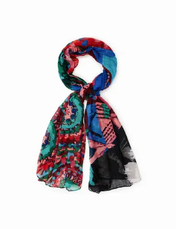 Set esarfe 2 bucati Desigual, mix culori Mix culori