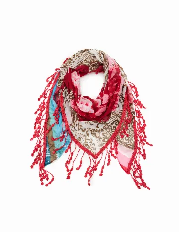 Set esarfe 2 bucati Desigual, mix culori Mix culori