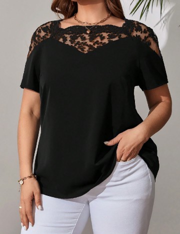 Bluza Emery Rose Curve, negru