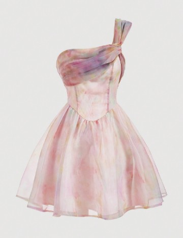 Rochie scurta SHEIN, roz