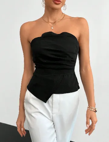 Top SHEIN, negru Negru