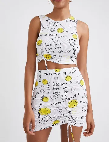 Fusta Desigual, alb