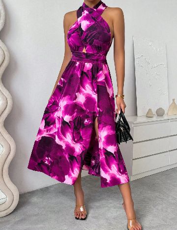 Rochie medie SHEIN, mov