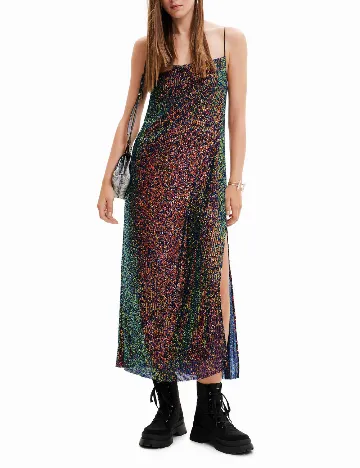 Rochie medie Desigual, mix culori