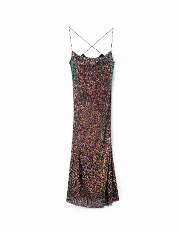 Rochie medie Desigual, mix culori