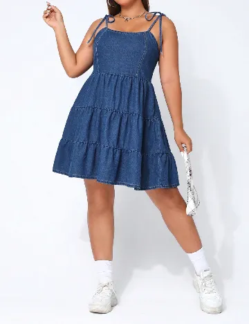 Rochie scurta SHEIN CURVE, albastru