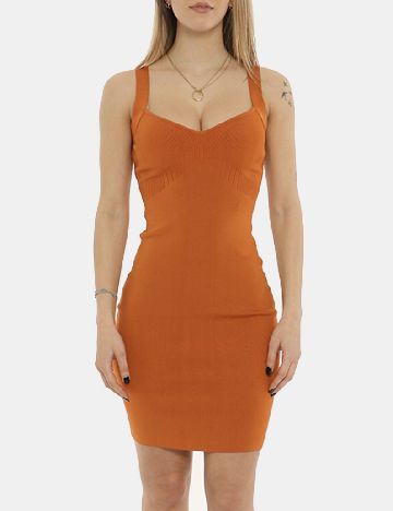 Rochie scurta Guess, maro