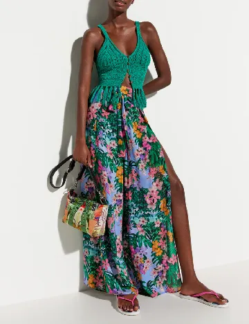 Pantaloni Desigual, floral print