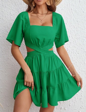 Rochie scurta SHEIN, verde