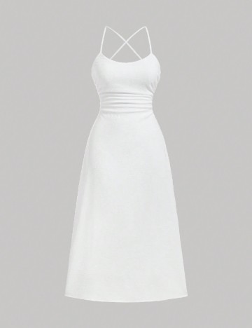 Rochie medie SHEIN, alb