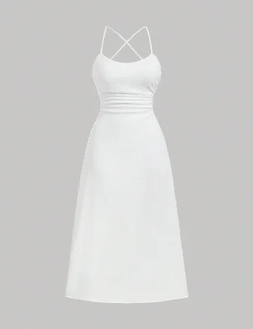 Rochie medie SHEIN, alb