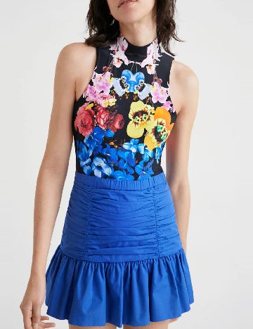 Fusta Desigual, albastru