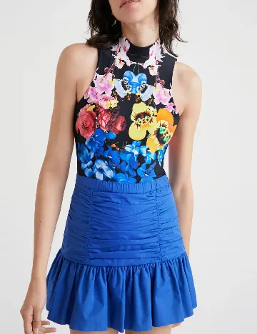Fusta Desigual, albastru