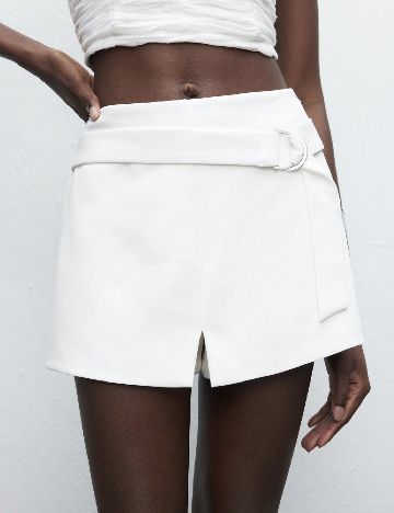 Fusta pantalon SHEIN, alb