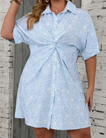 Rochie scurta SHEIN CURVE, albastru