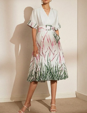 Rochie medie SHEIN, alb