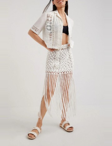 Fusta Desigual, alb