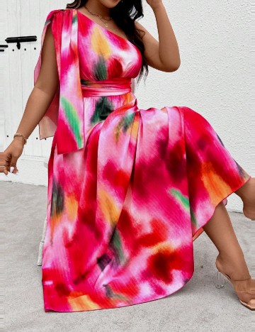 Rochie medie SHEIN CURVE, mix culori