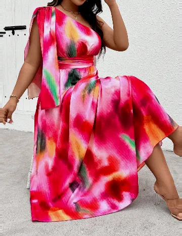 Rochie medie SHEIN CURVE, mix culori