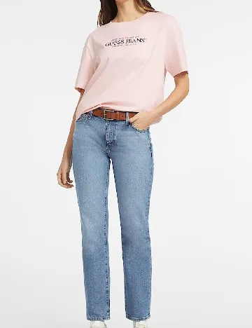 Tricou Oversize Guess, roz