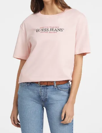 Tricou Oversize Guess, roz