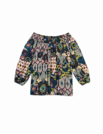 Bluza Desigual, mix culori